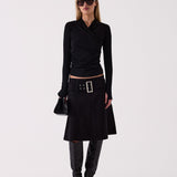 Ryan Skirt in Black – front view